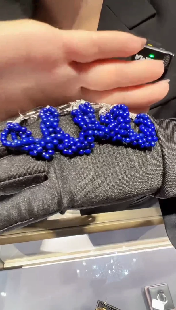 【闪购商品】青金石耳饰银S925镶嵌36【】多样性发一