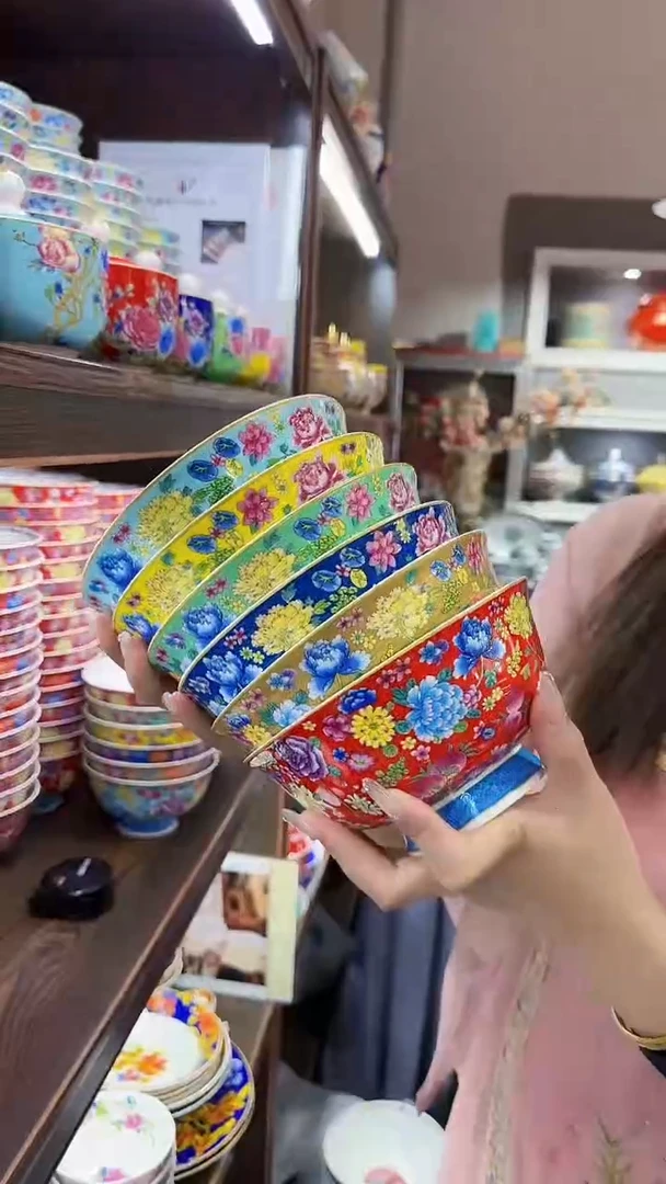 瓷片6英寸面碗6个景德镇陶瓷