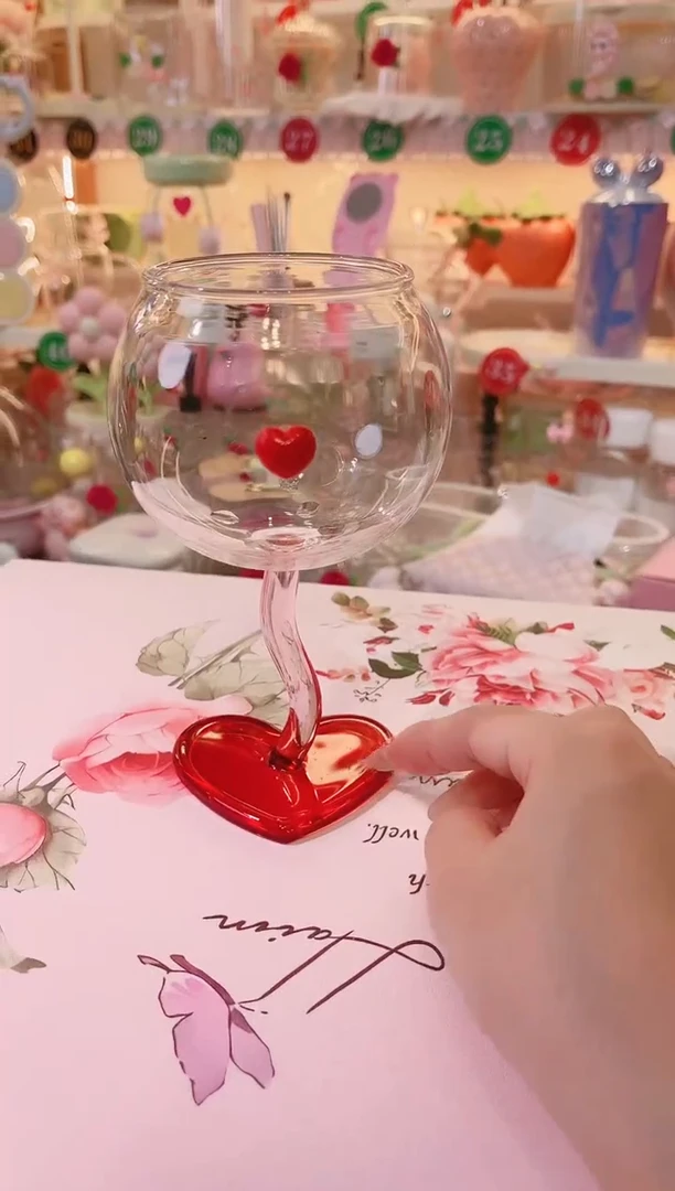 其他品质好发货快放心拍！爱心红酒杯