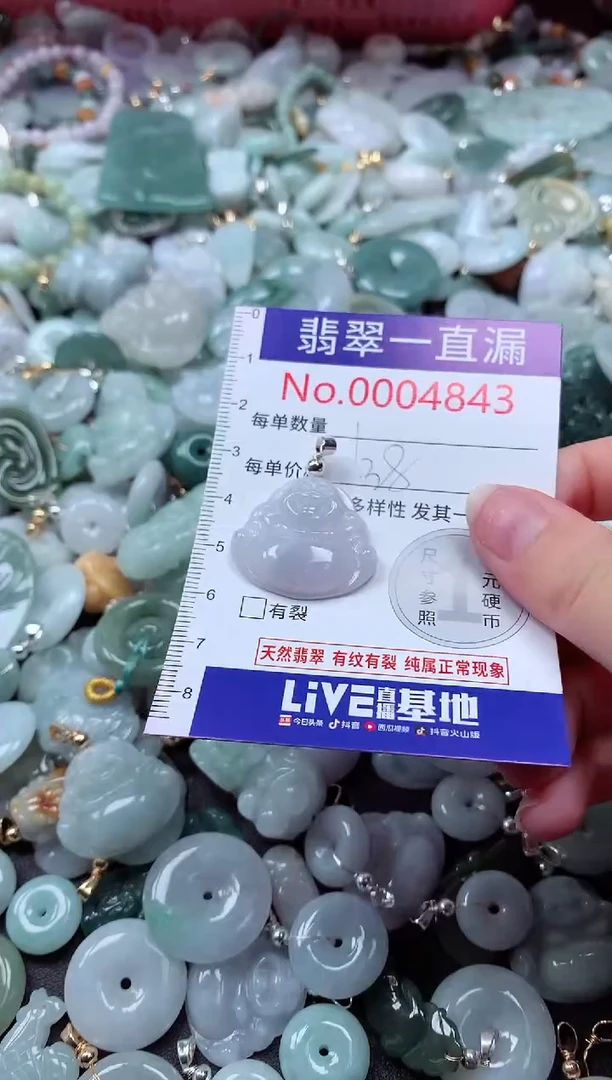 翡翠未镶嵌吊坠(不含链)4843