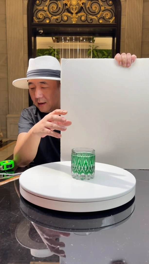 【闪购商品】茶宠AJ06090祖母绿威士忌杯