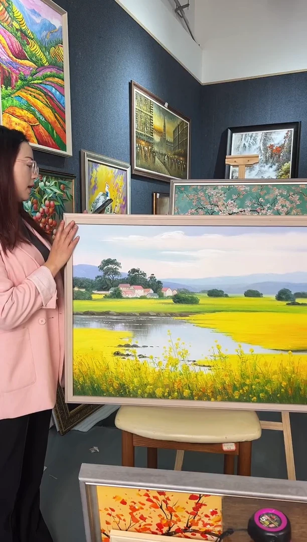 【闪购商品】油画41号 60*80 油菜花-手绘油画