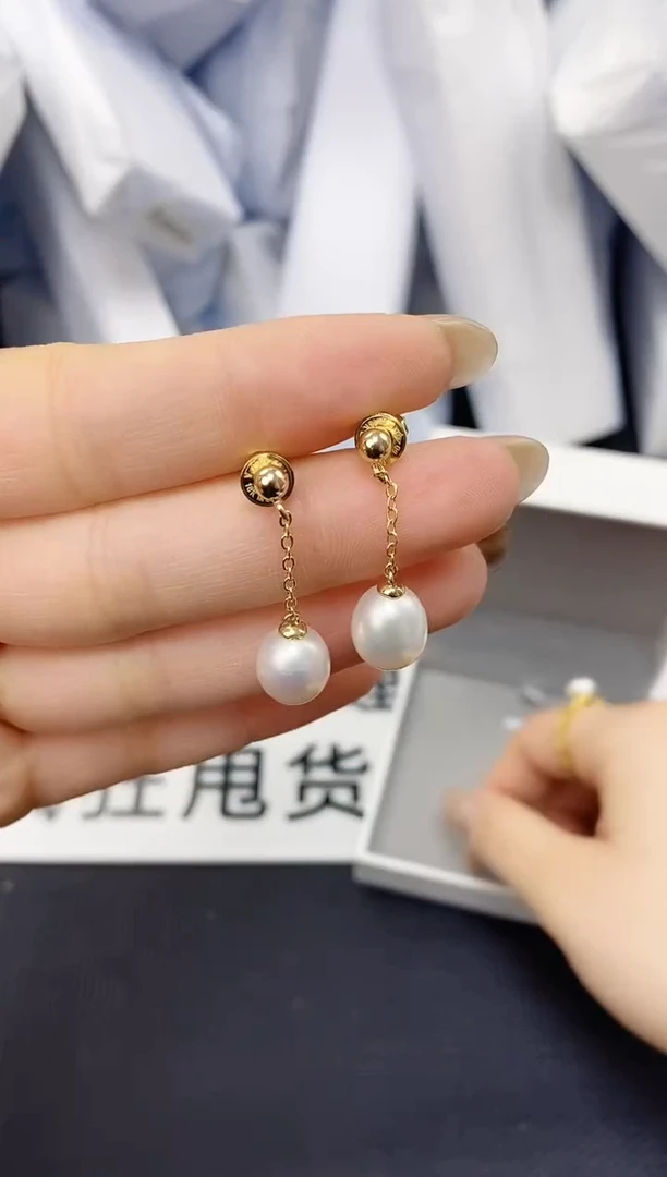 未镶嵌耳饰淡水珍珠ed1067