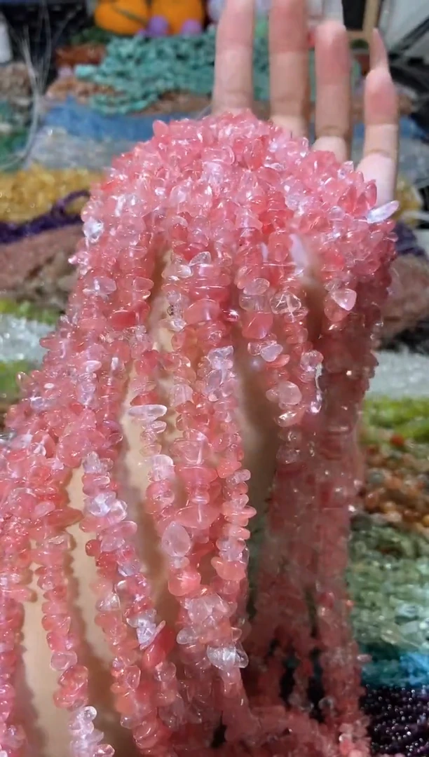 水晶珠宝半成品未镶嵌西瓜晶
