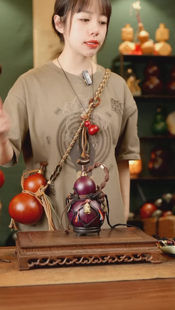 8号精品天然大漆酒葫芦一物一拍~