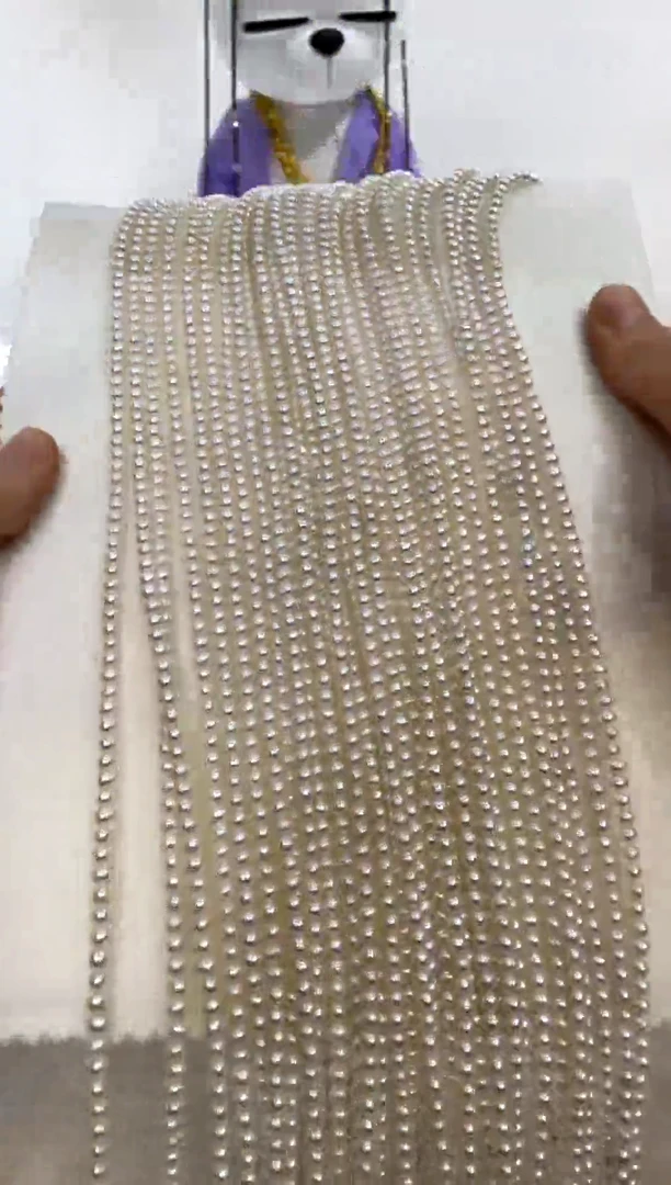 颈饰银S925镶嵌淡水珍珠3.5-4