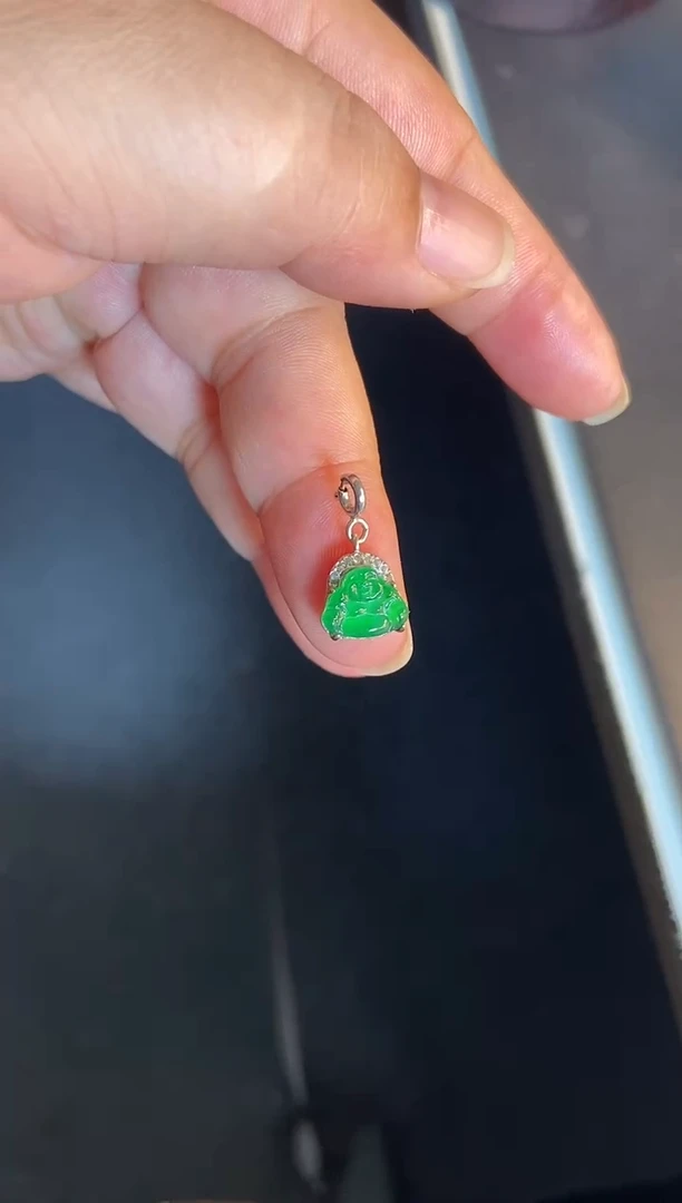 吊坠(不含链)银S925镶嵌翡翠1