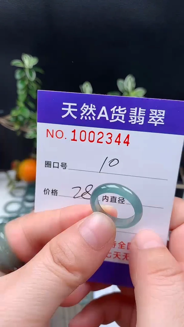 未镶嵌戒指翡翠10#