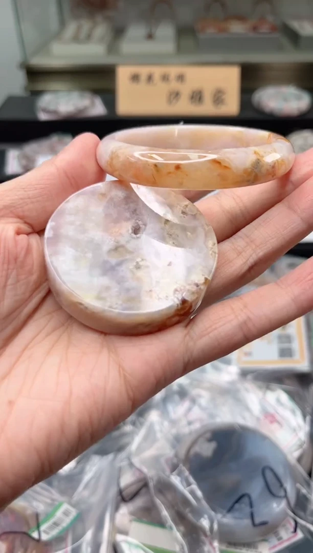 未镶嵌手镯石英质玉54圈口（赠品镯心）1886642