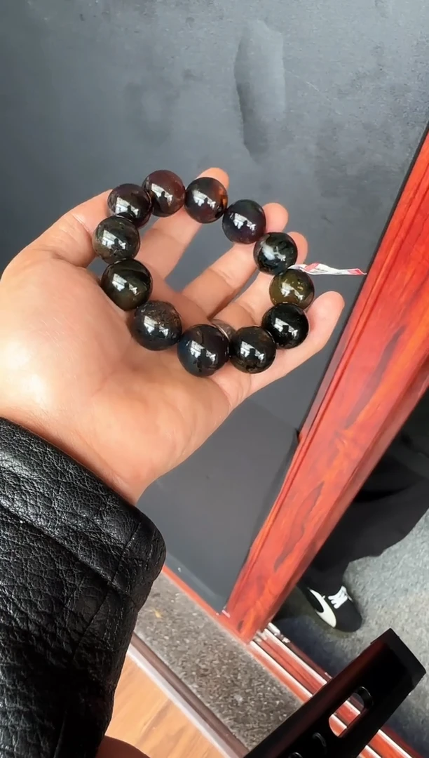 手串琥珀未镶嵌#33缅甸琥珀翁珀手串20mm