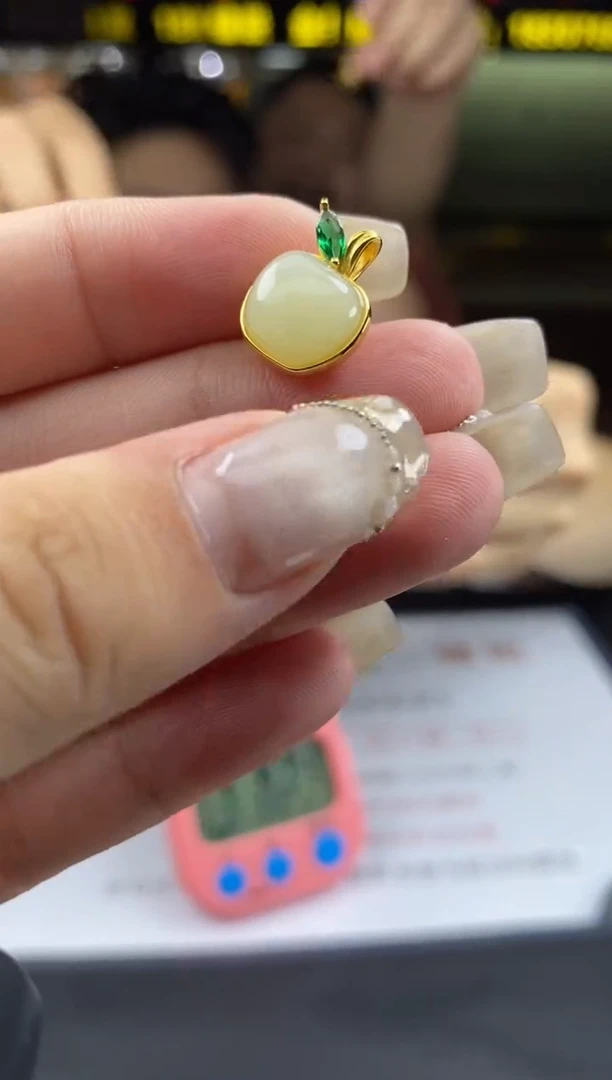 和田玉银S925镶嵌吊坠(不含链)多样性-吊坠