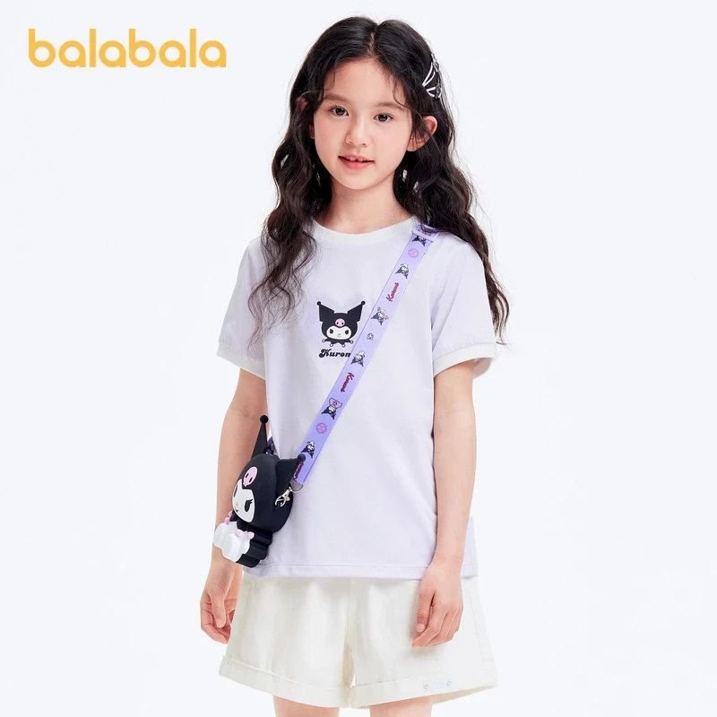 【三丽鸥IP】巴拉巴拉短袖女童t恤夏季薄款儿童上衣速干