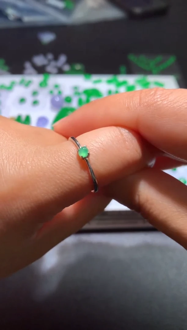 【闪购商品】翡翠颈饰银S925镶嵌净货