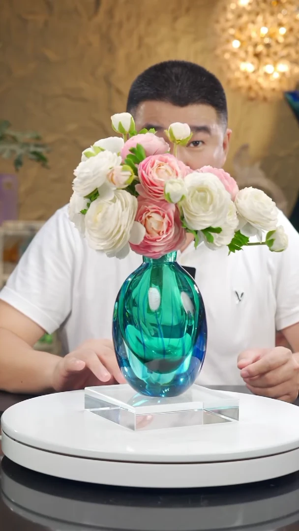 摆件福利蓝绿香薰瓶