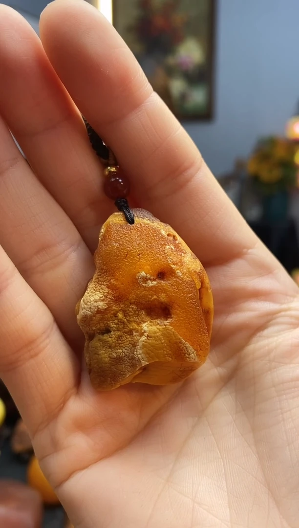 琥珀颈饰未镶嵌挂件