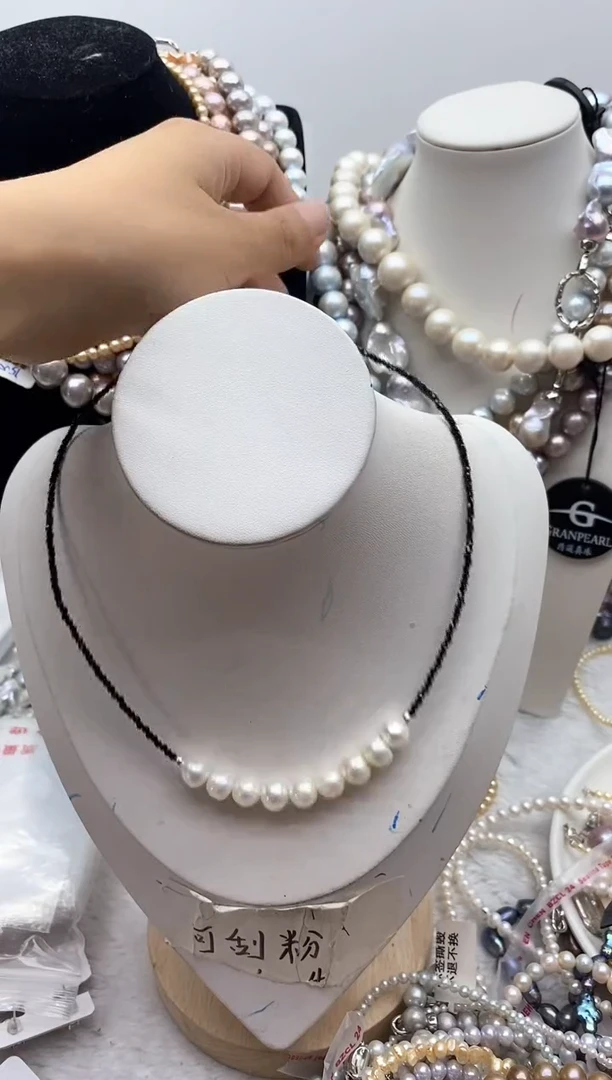 淡水珍珠钛钢颈饰243