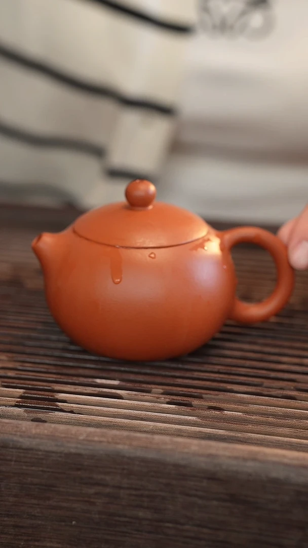 茶壶紫砂西施 朱泥 半手工 200cc