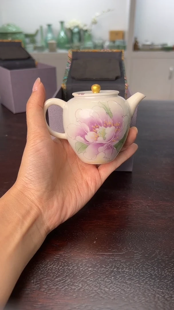 龙泉云间青瓷小米茶器