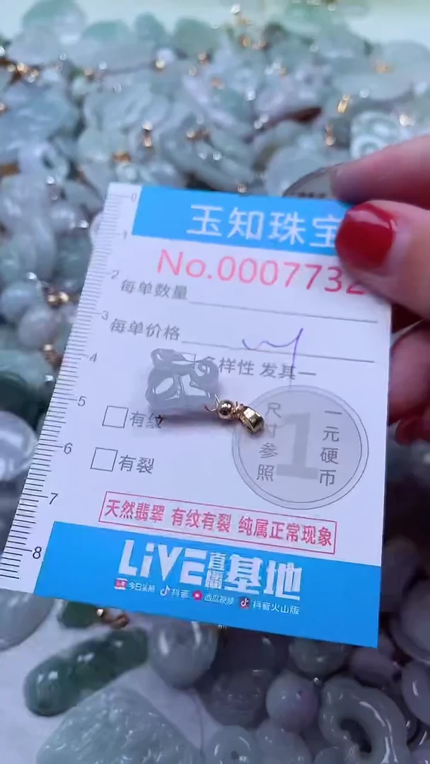 吊坠(不含链)未镶嵌翡翠7732