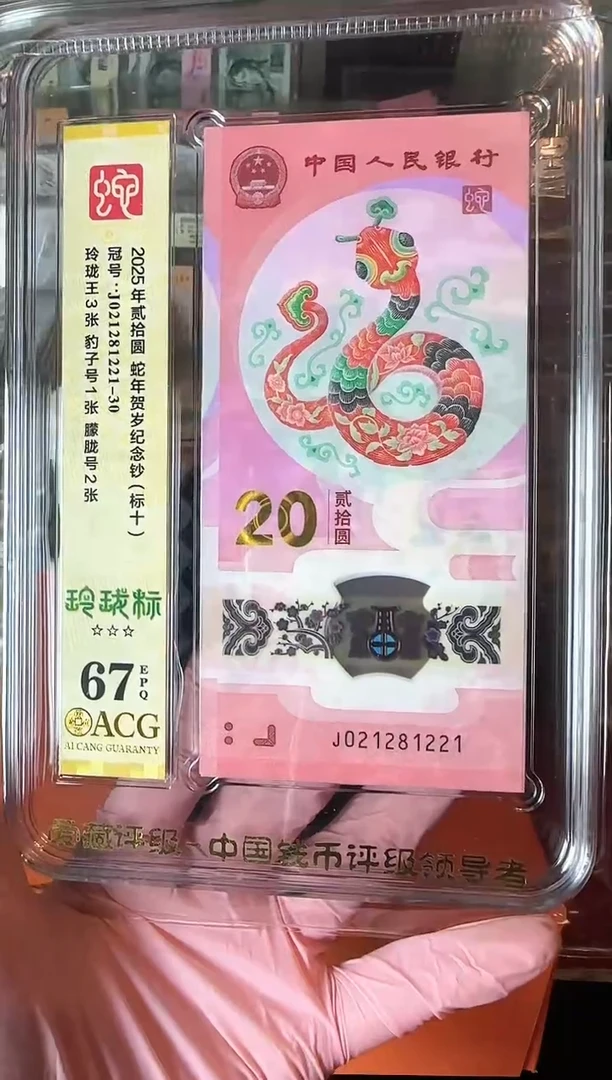 塑料2025 蛇钞 爱藏 标十  啊啊啊啊啊啊 如图