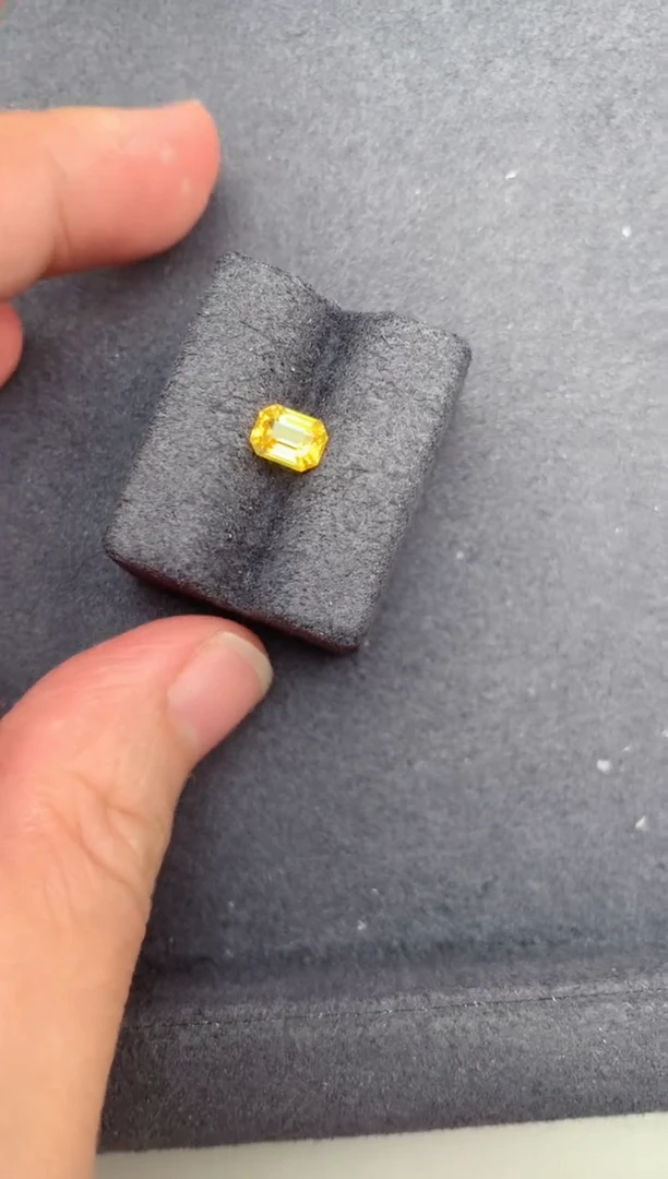 彩色蓝宝石裸石未镶嵌1ct黄蓝宝BD
