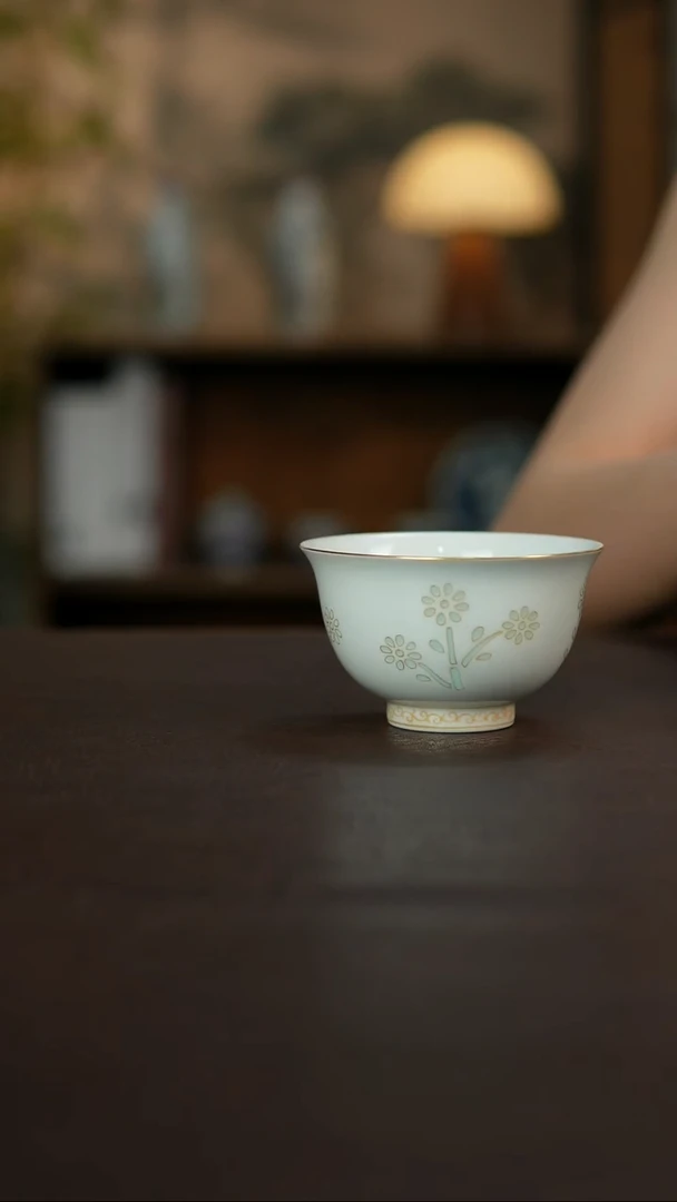 杯景德镇陶瓷杯碗柴烧多人