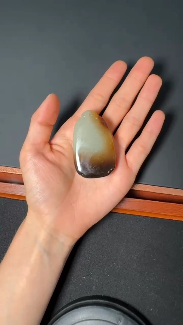 和田玉未镶嵌挂件糖青白玉牌子挂件（产地直发）