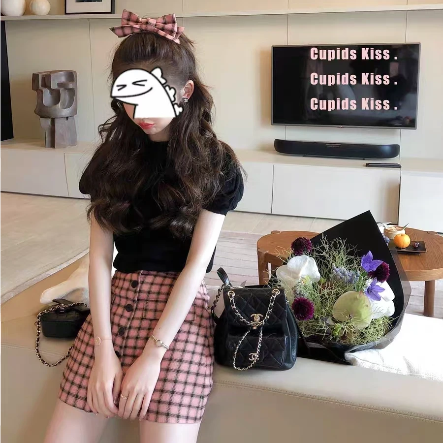 951 镂空针织短袖上衣女夏季新款气质