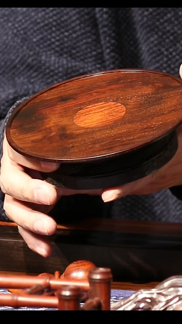 木质紫檀老料飞碟盘 托盘