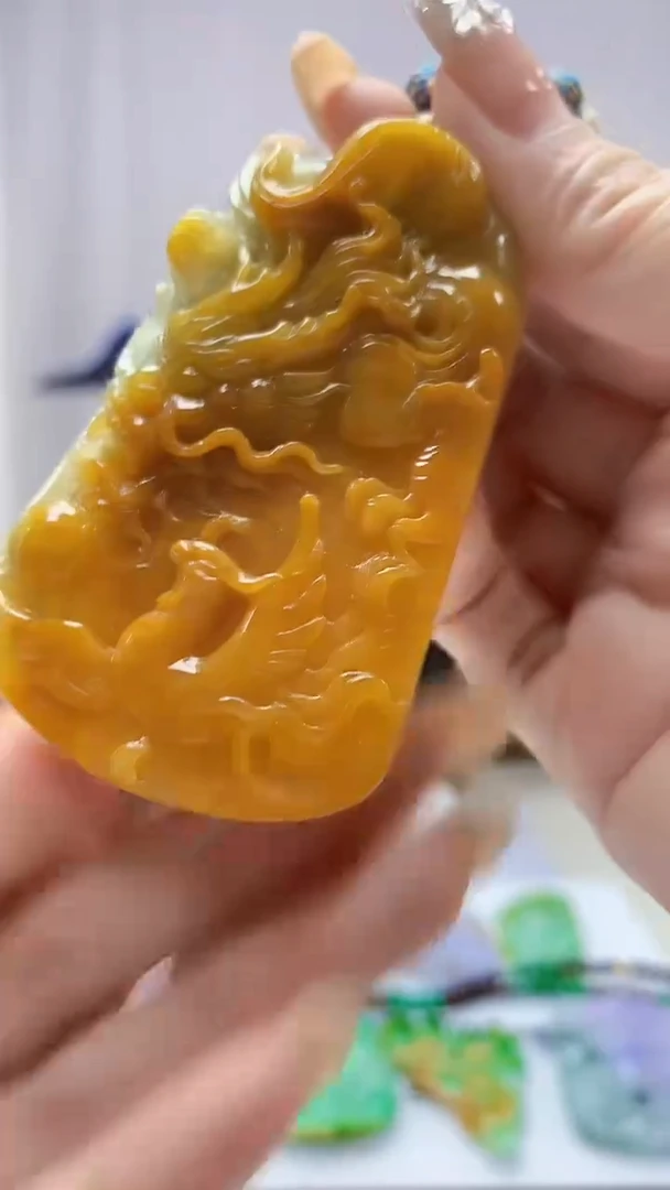 定制翡翠未镶嵌4688DD-毛货挂件42赠珠链