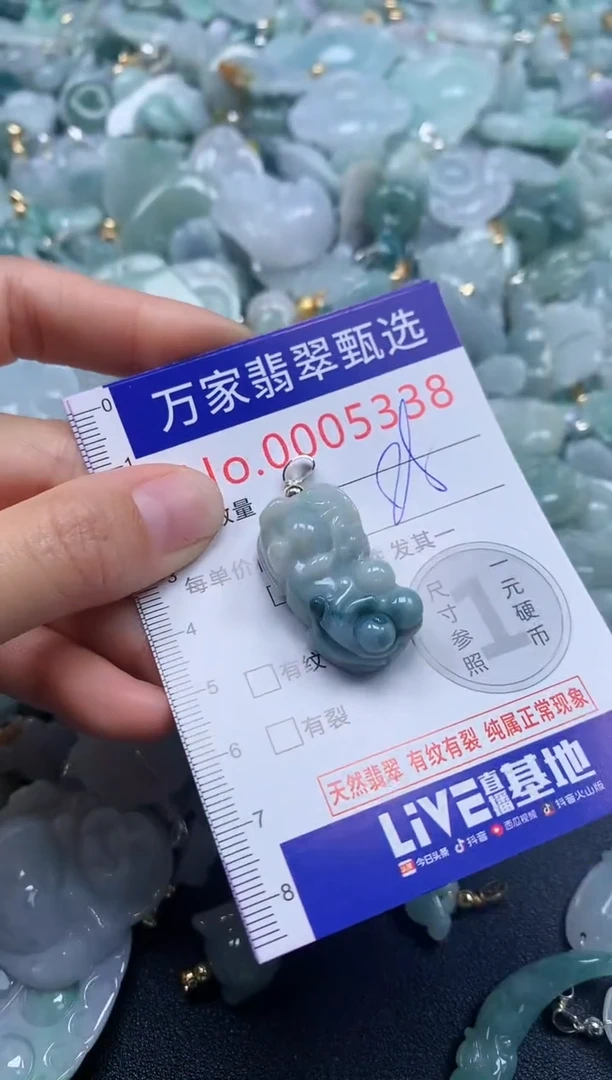 吊坠(不含链)未镶嵌翡翠5338
