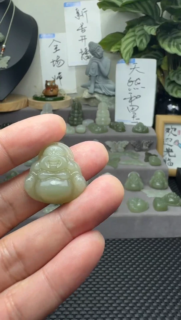 颈饰未镶嵌和田玉25mm 多样性发一、赠绳  完美主义慎拍