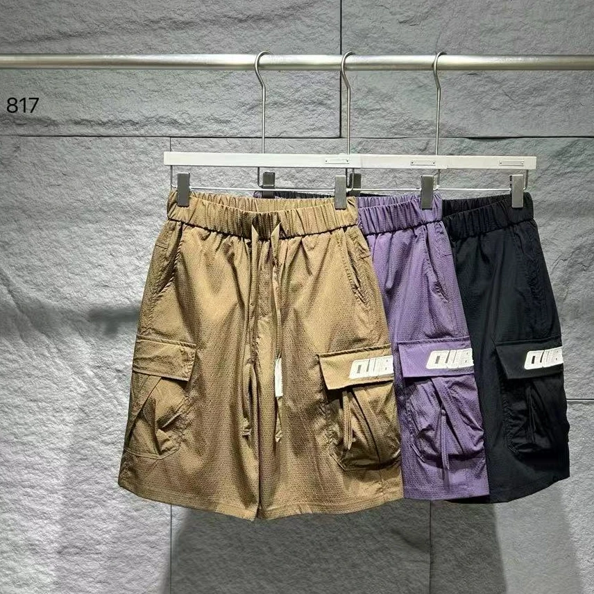 DJ【817夏季抽绳休闲短裤】夏季港式百搭时尚宽松户外