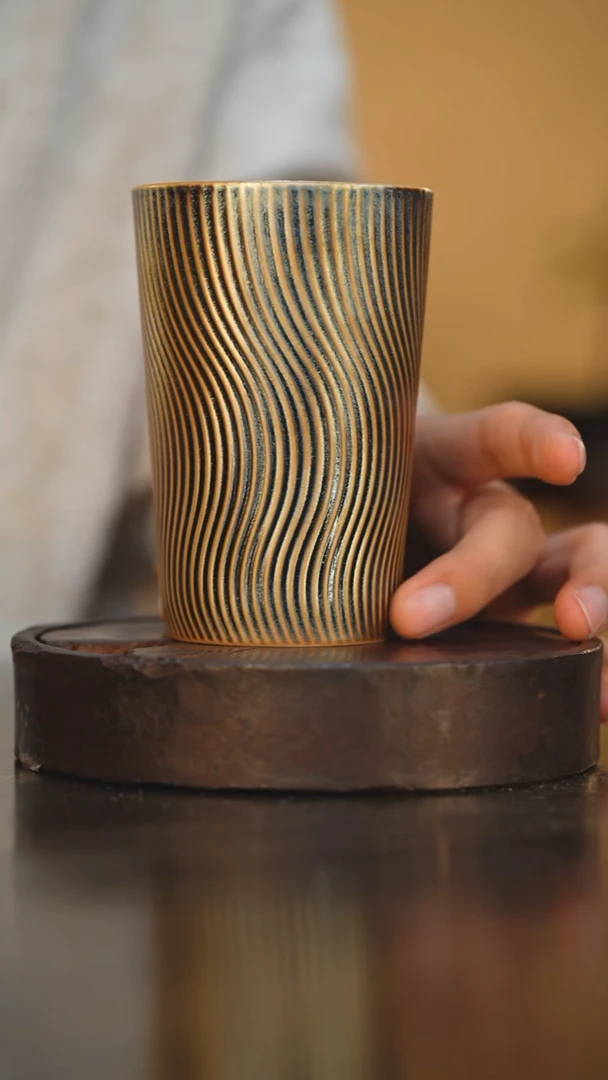 62柴房陶瓷柴烧大水杯