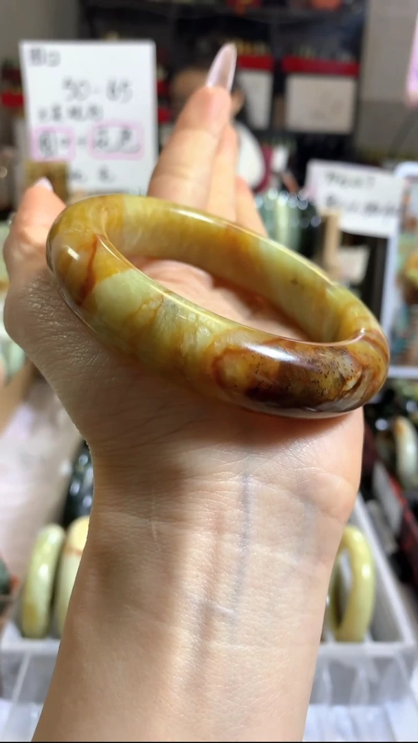 未镶嵌岫玉手镯15 58+ 包容