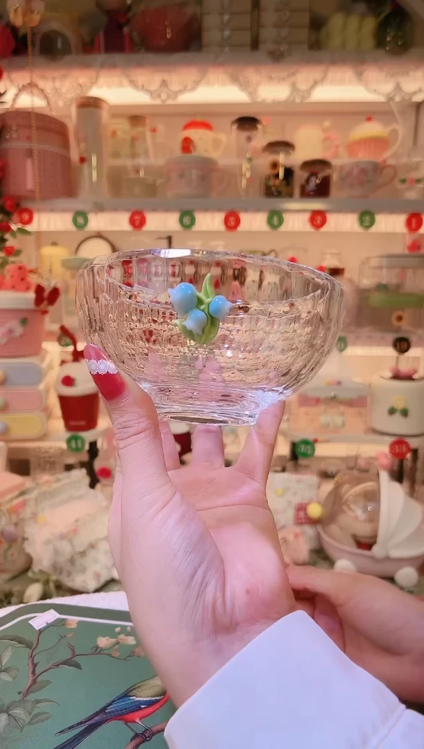 铃兰花水晶碗——手工制作品质好！