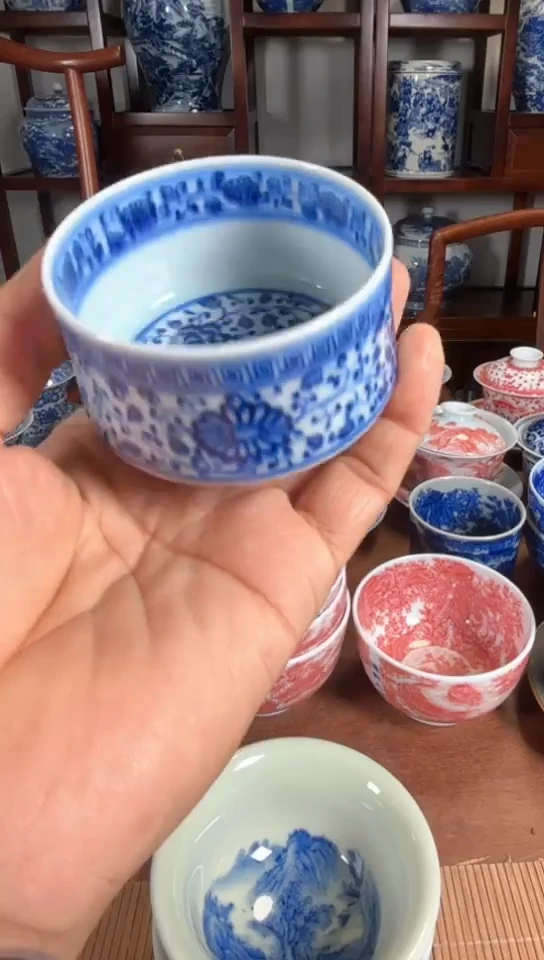 杯五彩瓷器杯子瓷器杯子