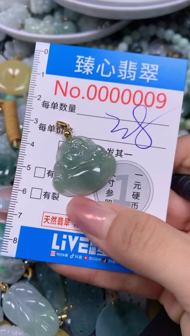 【闪购商品】翡翠颈饰未镶嵌含绳000009