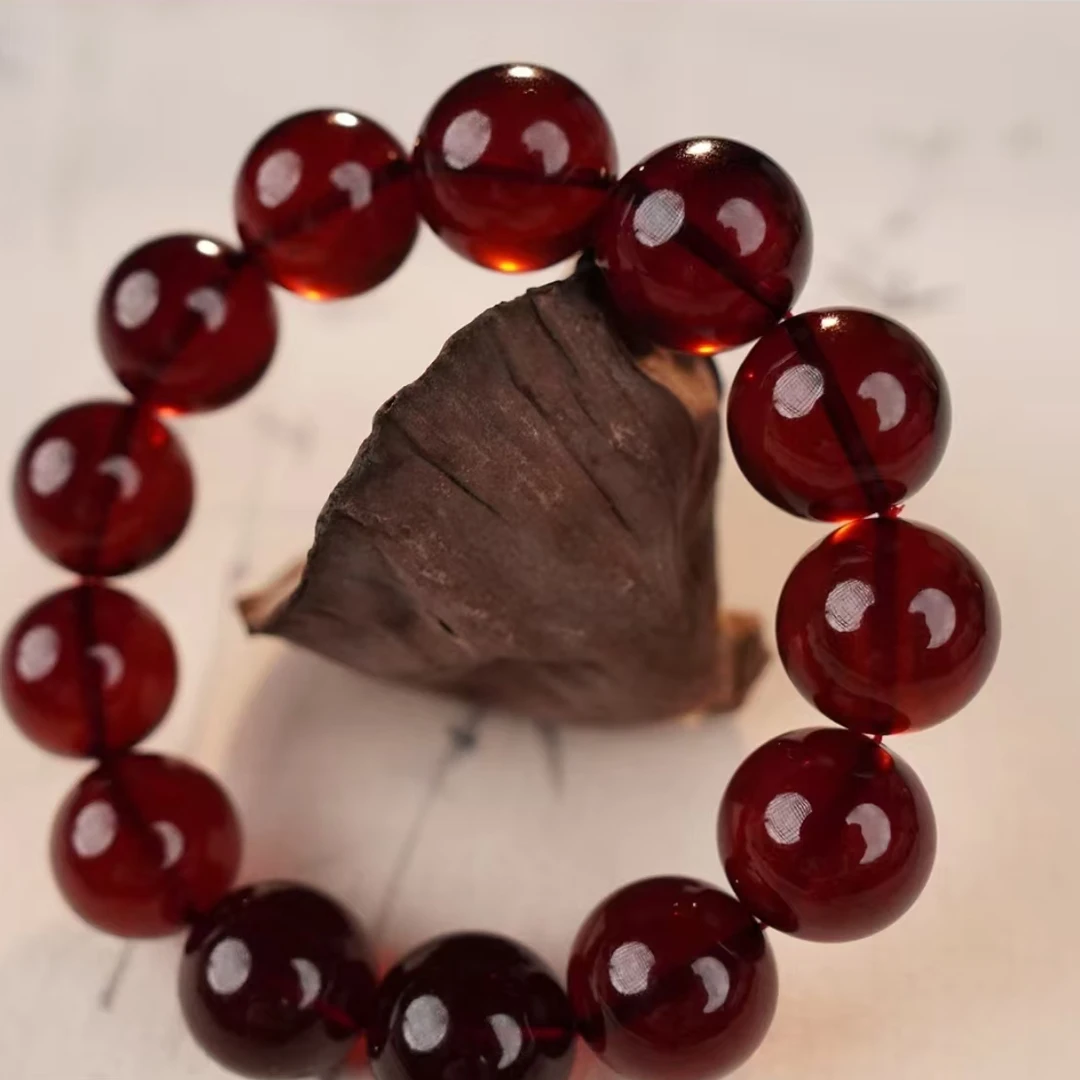 s1295琥珀精美手串单圈【无礼盒】