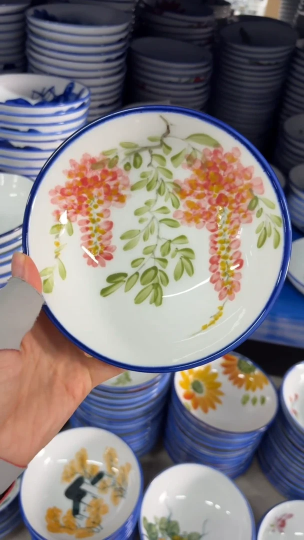 瓷片景德镇高温釉中彩-小胖碗3