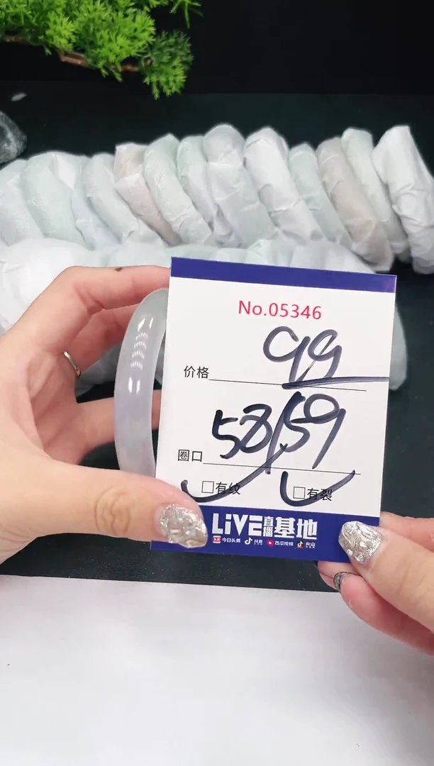 未镶嵌手镯翡翠05346