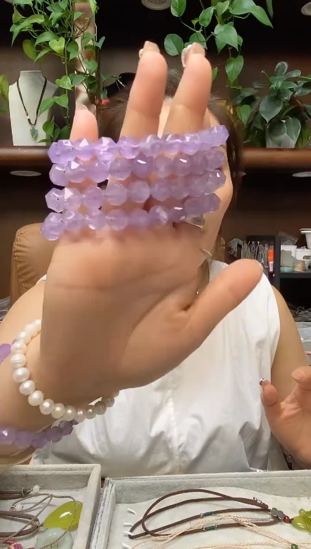 颈饰未镶嵌紫晶多样性发货其中发一