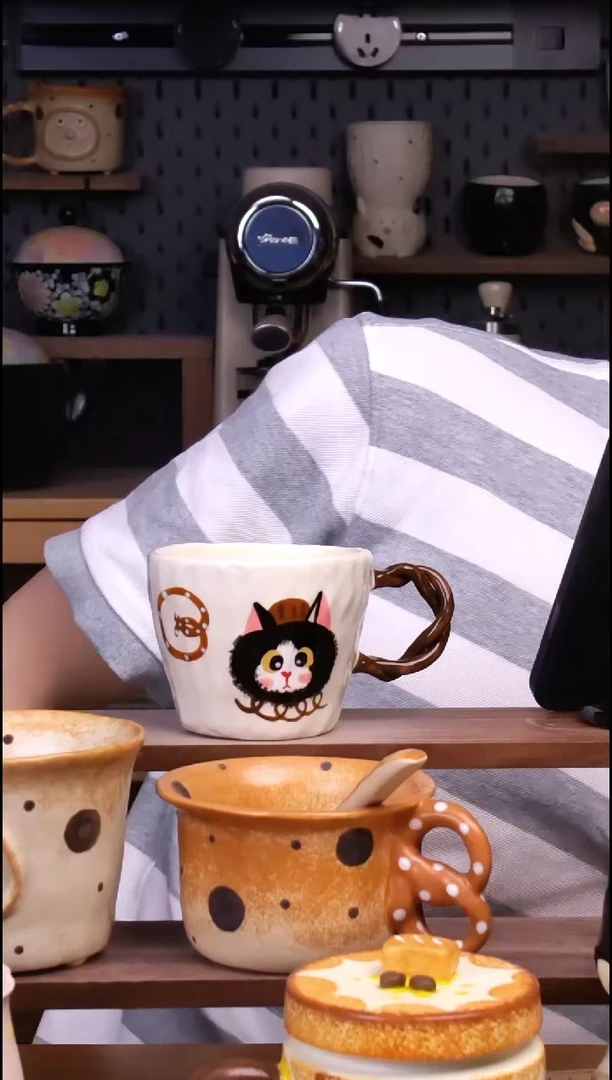 杯子景德镇可爱设计师款陶瓷