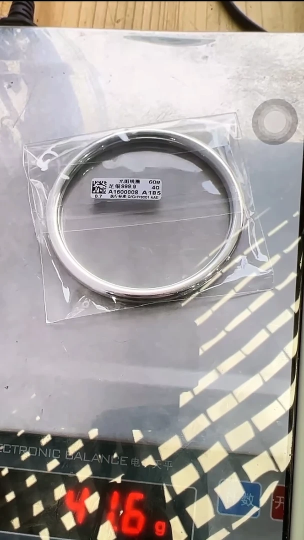 无足银圆棍光面素圈60圈口