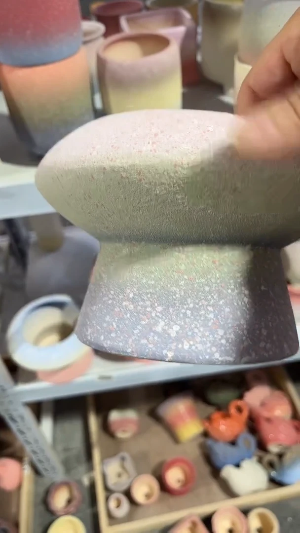 麦饭石粗套多肉花盆