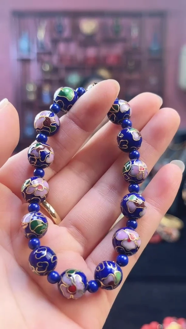 非遗 景泰蓝手串 1.0 宝蓝