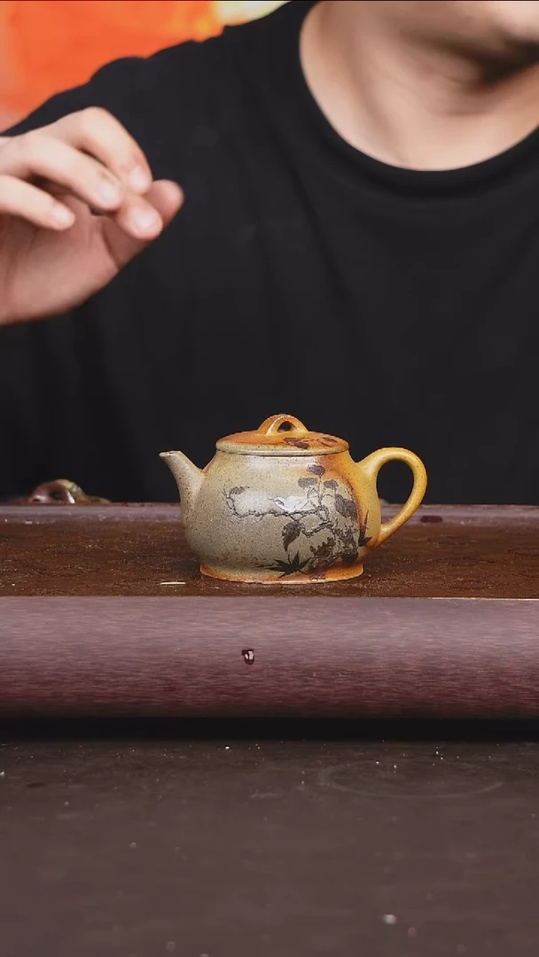 茶壶紫砂柴烧 壶