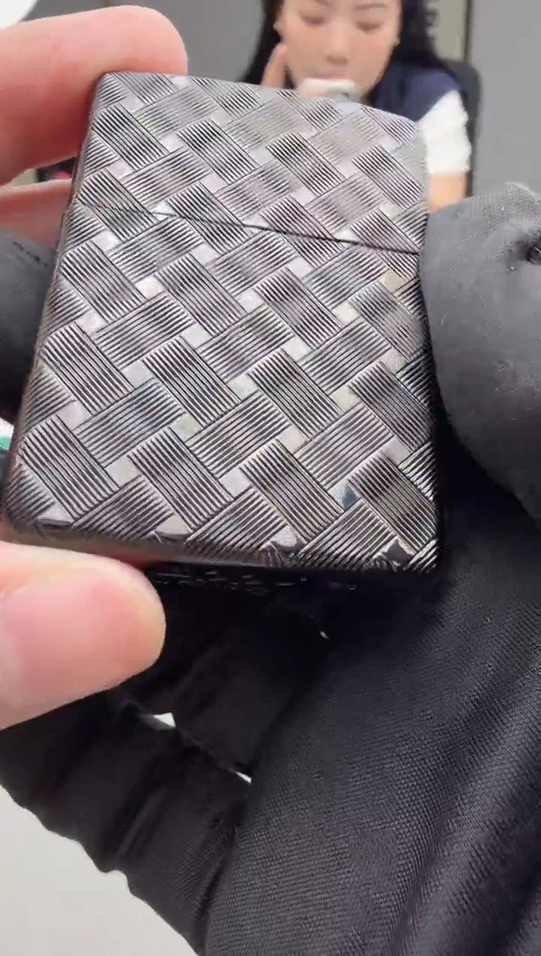 Zippo官方正品 黑色纵横