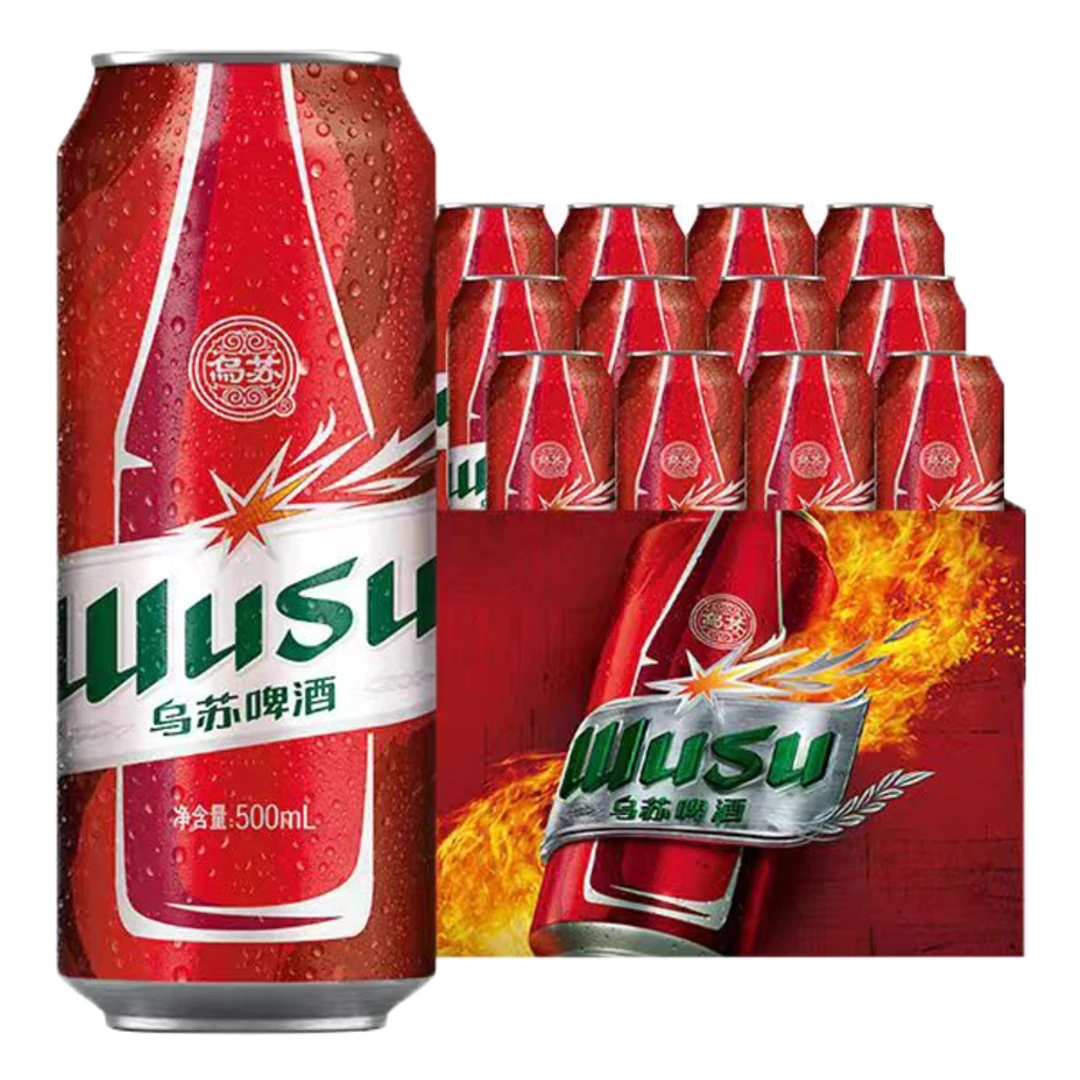 乌苏啤酒 11°P红乌苏啤酒 500ml*12罐/箱