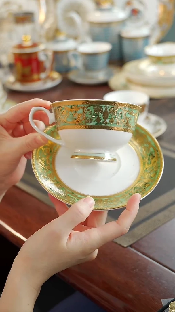 瓷片咖啡杯碟1套